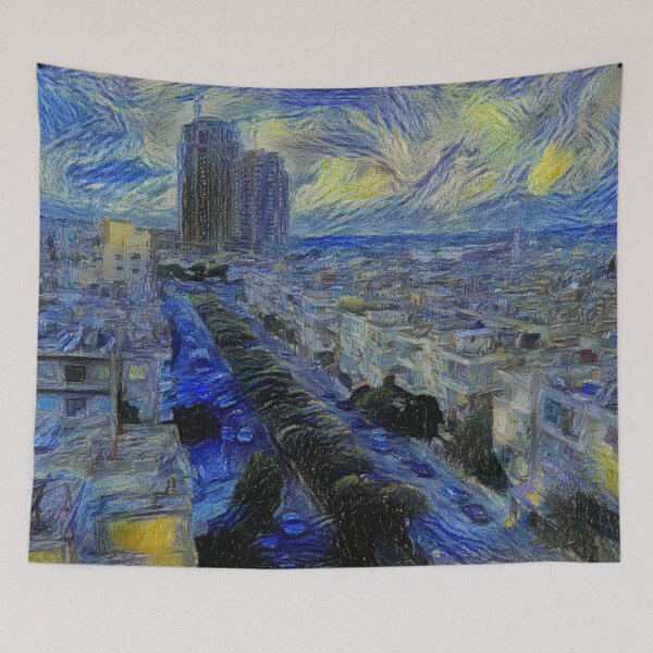 Item preview, Homs' Ghouta Street view - Starrynight designed and sold by Homsalgia.