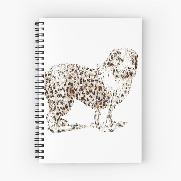 Item preview, catalan sheepdog , leopard print, cool design for dog lovers  designed and sold by cathelkav.