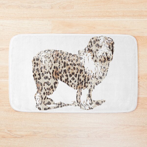 Item preview, catalan sheepdog , leopard print, cool design for dog lovers  designed and sold by cathelkav.