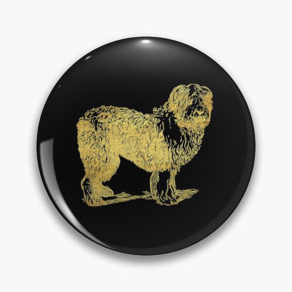 Item preview, catalan sheepdog , golden print, cool design for dog lovers  designed and sold by cathelkav.