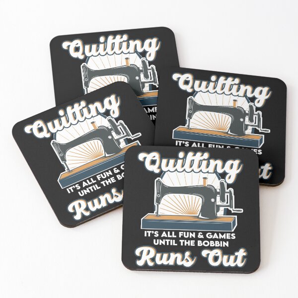 Item preview, Quilting It’s All Fun & Games Until the Bobbin Runs Out | Quilters designed and sold by Dancing Dolphin Crafts.