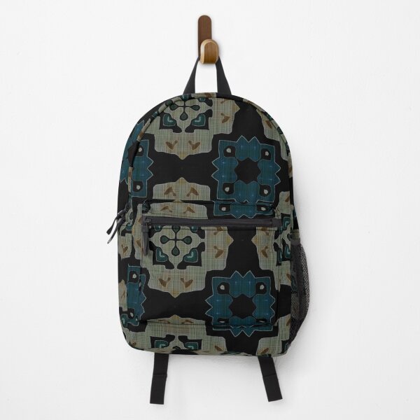 Item preview, Teal Blue Beige Taupe Marrón Negro Hip Hip Orient Bali Art designed and sold by LC Graphic Design Studio.