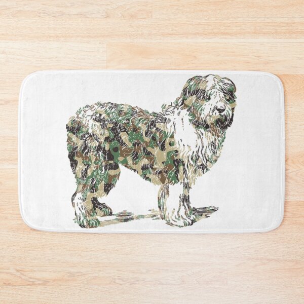 Item preview, catalan sheepdog , army print, cool design for dog lovers  designed and sold by cathelkav.