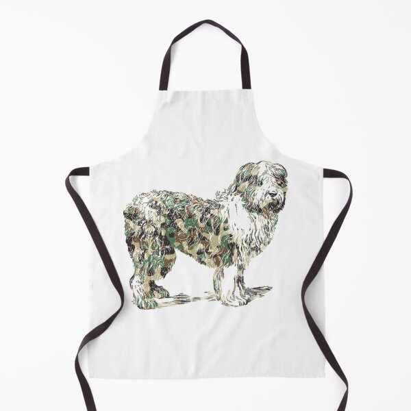 Item preview, catalan sheepdog , army print, cool design for dog lovers designed and sold by cathelkav.