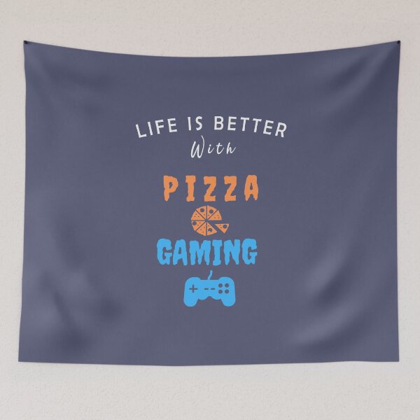 Item preview, Life is better with Pizza and Gaming designed and sold by Mekoooo.