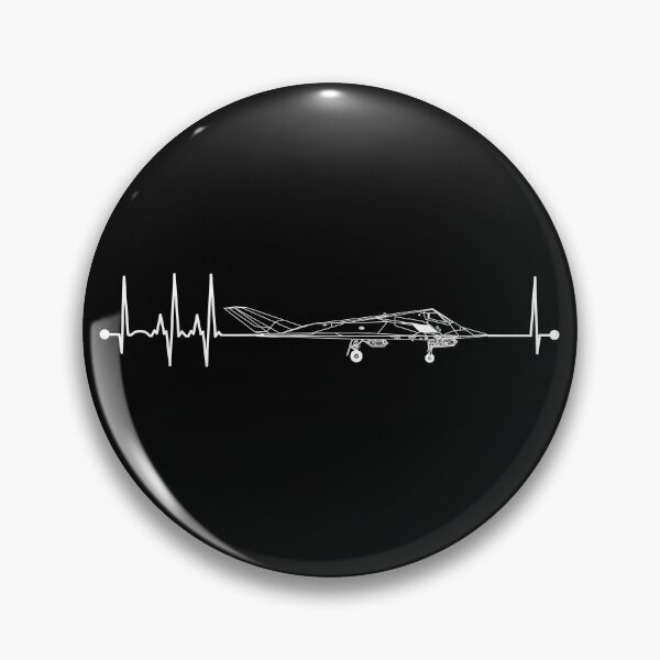 Item preview, F-117 Airplane Nighthawk Schematic Pulse EKG F117 Heartbeat Gear designed and sold by DynamicDesign.
