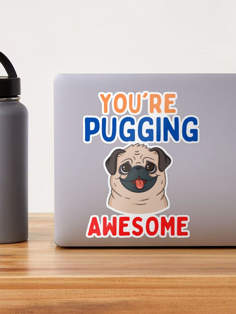 Dog Awesome Pug Names Pug In Hoodie Funny Humorous Dog Birthday Card