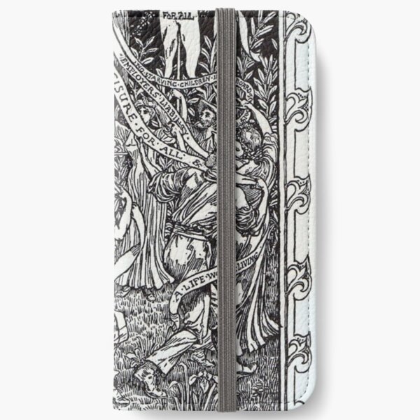 Walter Crane illustration:  The Workers May Pole - May Day Beltane Ritual   iPhone Wallet