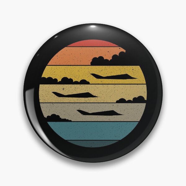 Item preview, F-117 Nighthawk Silhouette Retro Sunset Airplanes F117 Gear designed and sold by DynamicDesign.