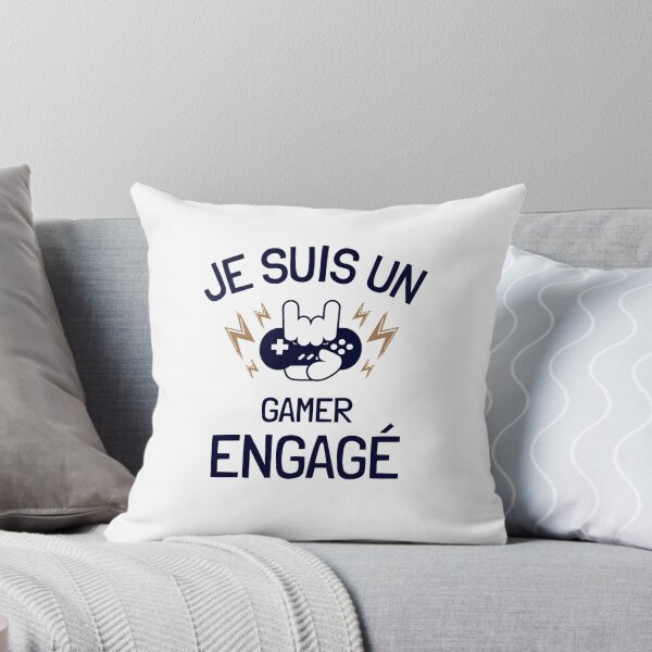 Aperçu de l'œuvre Je suis un gamer engagé humour geek anniversaire créée et vendue par joozybart.