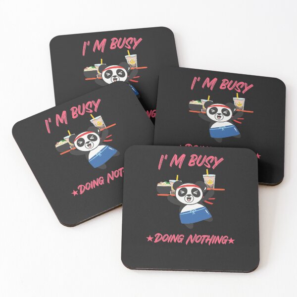 Item preview, I'm Busy Doing nothing Vintage Funny Lazy Panda Design designed and sold by mzakarya.