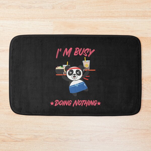 Item preview, I'm Busy Doing nothing Vintage Funny Lazy Panda Design designed and sold by mzakarya.