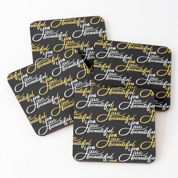 Item preview, Typography You Are Beautiful Seamless Pattern designed and sold by Skeenazlan.