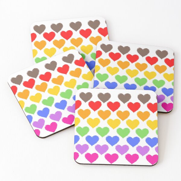 Item preview, Rainbow hearts  designed and sold by magicalbee76.