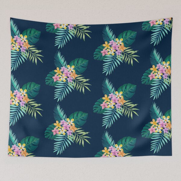 Item preview, Monstera, palms and florals designed and sold by Sandra Brezina.