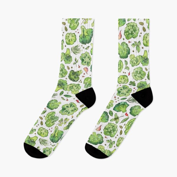 Item preview, Colorful fresh broccoli watercolor pattern on white designed and sold by AnjeseAnna.