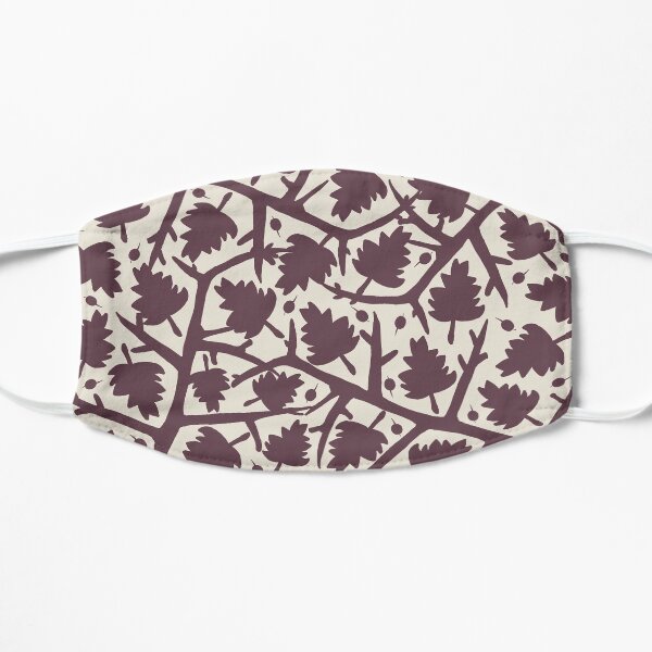 Hawthorn Tree pattern Flat Mask