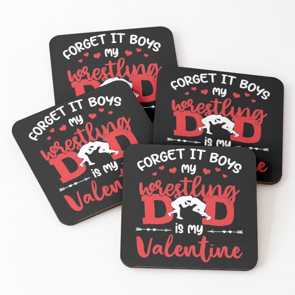 Item preview, Wrestling Forget It Boys Wrestling Dad is My Valentine Gift For Valentine's Day designed and sold by teest2209.