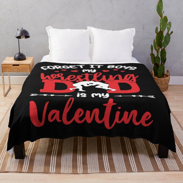 Item preview, Wrestling Forget It Boys Wrestling Dad is My Valentine Gift For Valentine's Day designed and sold by teest2209.