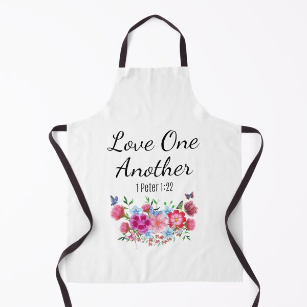 Item preview, Love one another - 1 Peter 1:22 - floral designed and sold by MerchActually.