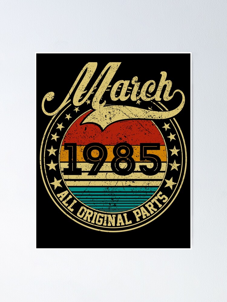 Vintage 36th Birthday March 1983 Shirt 36 Years Old Gift Vintage 36th Birthday March 1983 Shirt 36 Years Old Gift