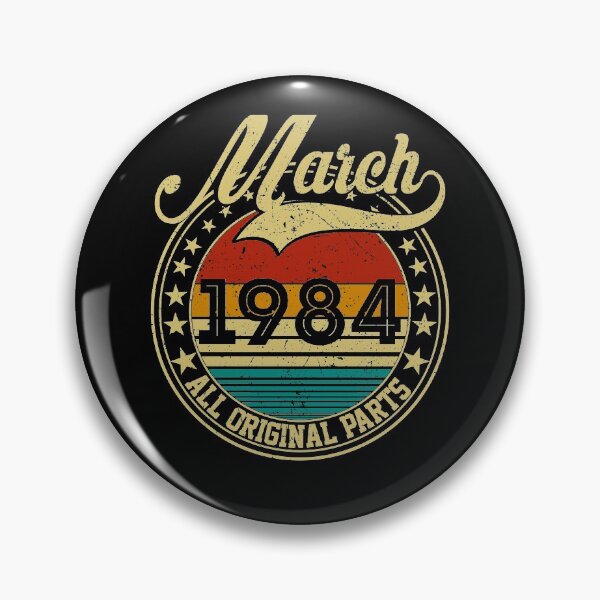 Item preview, Vintage March 1984 All Original Parts Born in March 1984 37th Birthday Gift 37 Years Old designed and sold by MN-Shop0123.