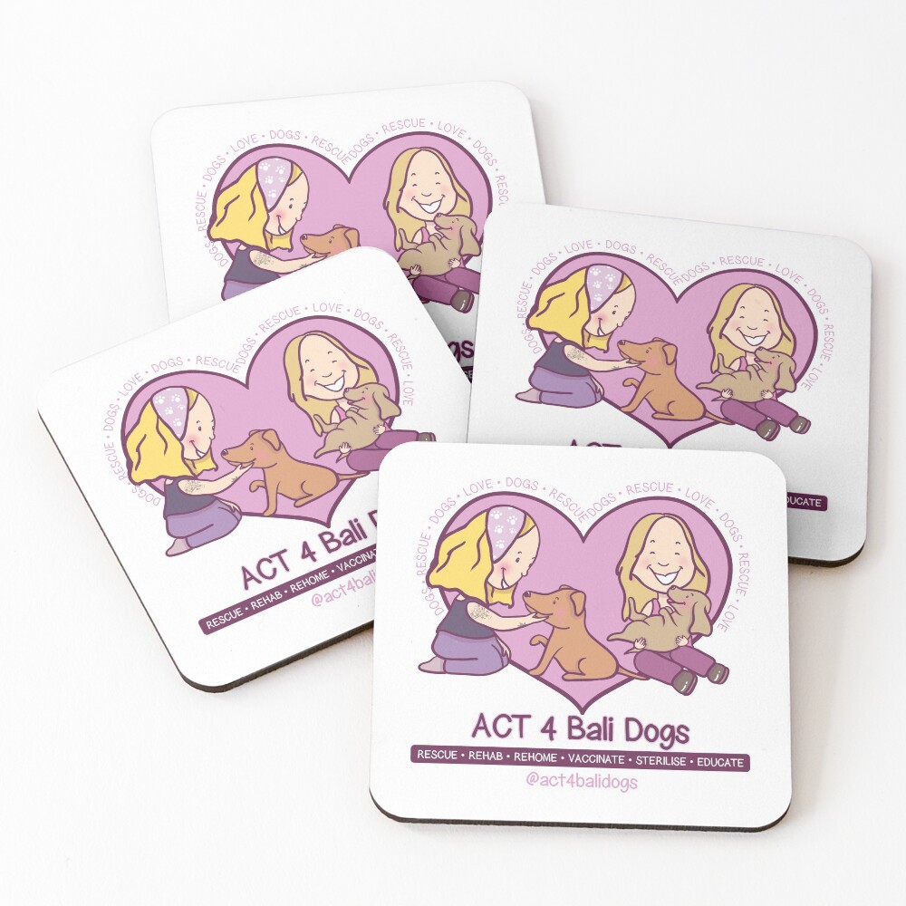 Item preview, Coasters (Set of 4) designed and sold by wiboandbear.