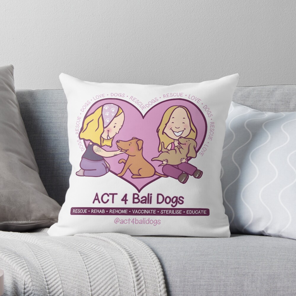 Item preview, Throw Pillow designed and sold by wiboandbear.