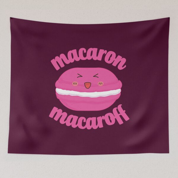 Item preview, Macaron Macaroff Cute Kawaii macaron dessert pun funny gift designed and sold by KawaiiPark.