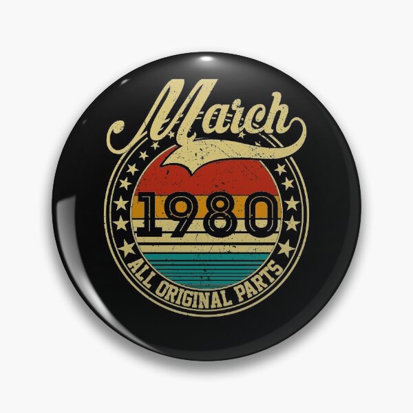 Item preview, Vintage March 1980 All Original Parts Born in March 1980 41st Birthday Gift 41 Years Old designed and sold by MN-Shop0123.