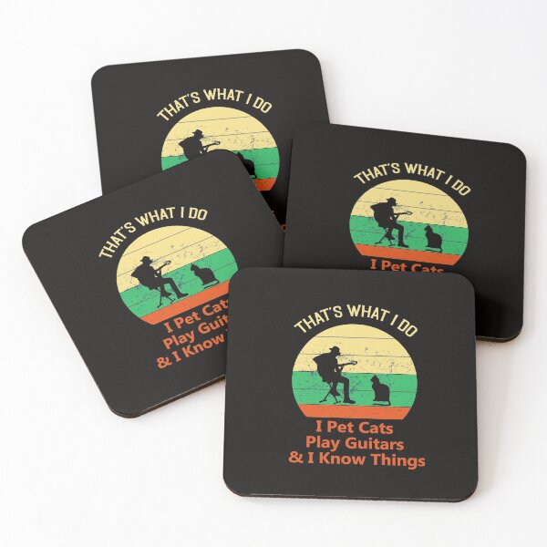 Item preview, That's What I Do I Pet Cats Play Guitars And I Know Things designed and sold by Belmzouart.
