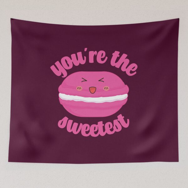 Item preview, You're the Sweetest Day Cute Kawaii macaron dessert pun funny gift designed and sold by KawaiiPark.