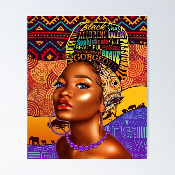 Item preview, Cool Afro Black Women Magic Shirt Black Queen Girl Feminist African American T Shirt designed and sold by tuanitus.