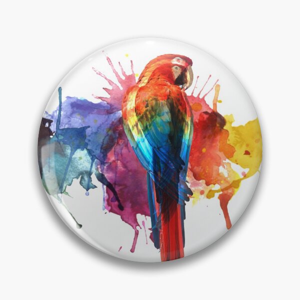 Item preview, A colorful explosion impacting the parrot designed and sold by P-aws.