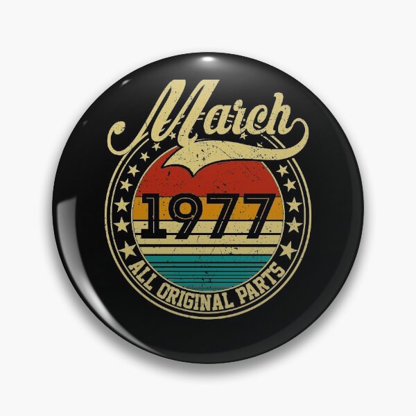 Item preview, Vintage March 1977 All Original Parts Born in March 1977 44th Birthday Gift 44 Years Old designed and sold by MN-Shop0123.