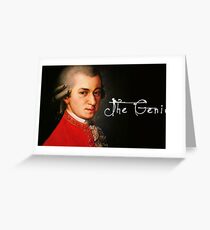 Mozart, the Genius Greeting Card