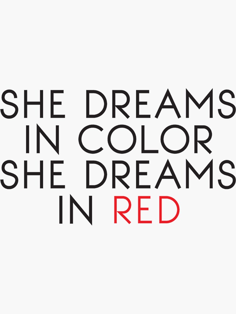 “She Dreams In Color” Sticker by FromJennifer | Redbubble