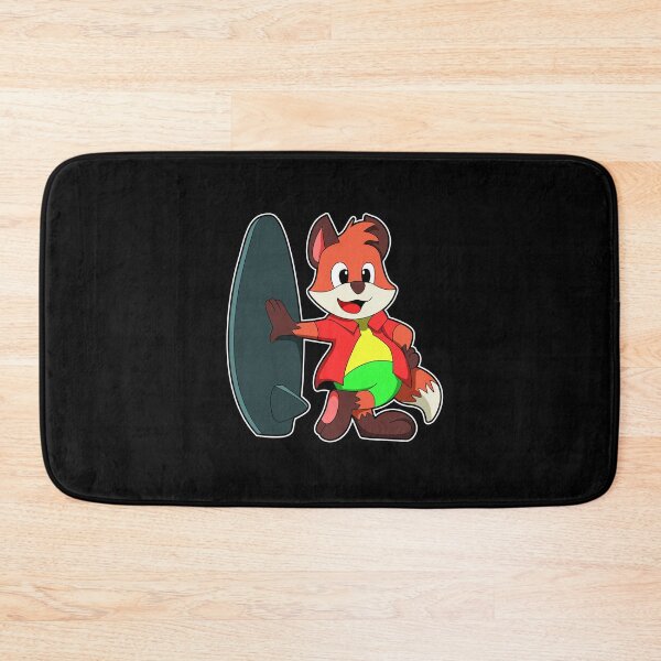 Item preview, Fox as Surfer with Surfboard designed and sold by Snabdesign84.