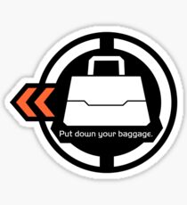Put down your baggage. Sticker