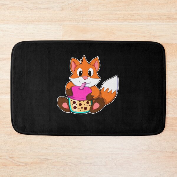 Item preview, Fox at Drinking a Drink with Drinking straw designed and sold by Snabdesign84.