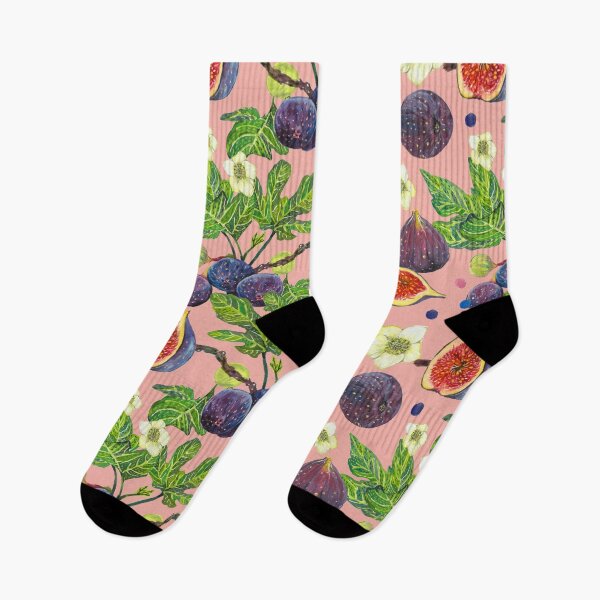 Item preview, Fruta de higo con flores - rosa designed and sold by janeferwong.