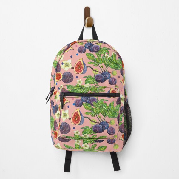 Item preview, Fig fruit with flowers - pink designed and sold by janeferwong.