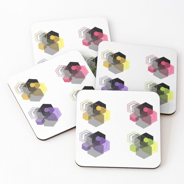 Item preview, Honey and charcoal-pack of 4 stickers designed and sold by CSouissi.