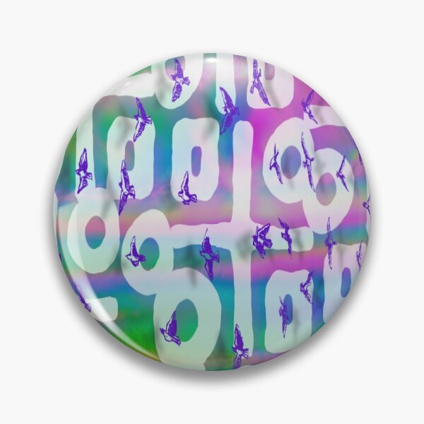 Artikelvorschau, Regenbogen Neon Holographic Abstract Bird Pattern entworfen und verkauft von Earthchild8888.