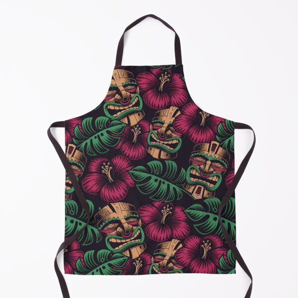 Item preview, Tiki Mask Tropical Pattern designed and sold by tridentfoundry.