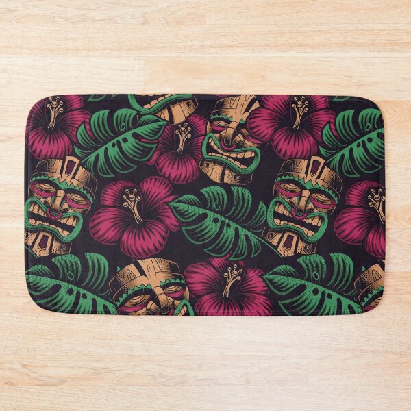 Item preview, Tiki Mask Tropical Pattern designed and sold by tridentfoundry.