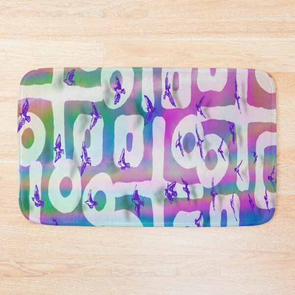 Item preview, Rainbow Neon Holographic Abstract Bird Pattern designed and sold by Earthchild8888.
