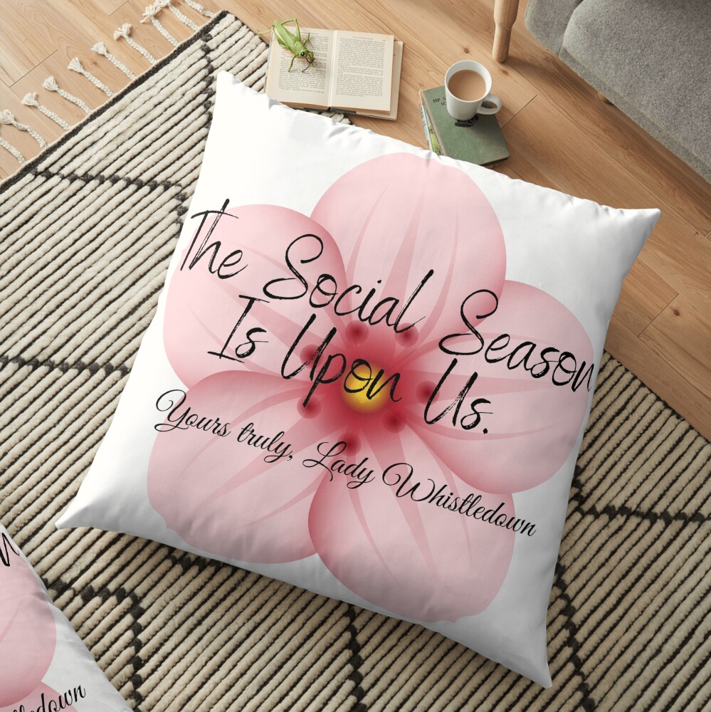 The Social Season Is Upon Us Floor Pillow