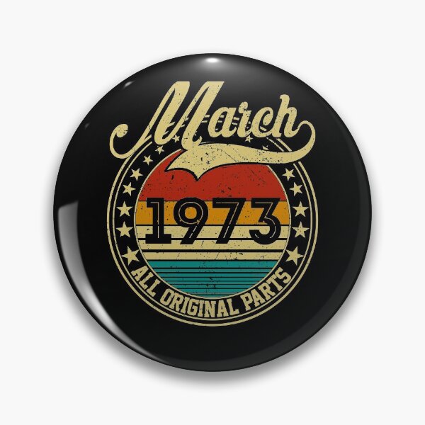 Item preview, Vintage March 1973 All Original Parts Born in March 1973 48th Birthday Gift 48 Years Old designed and sold by MN-Shop0123.