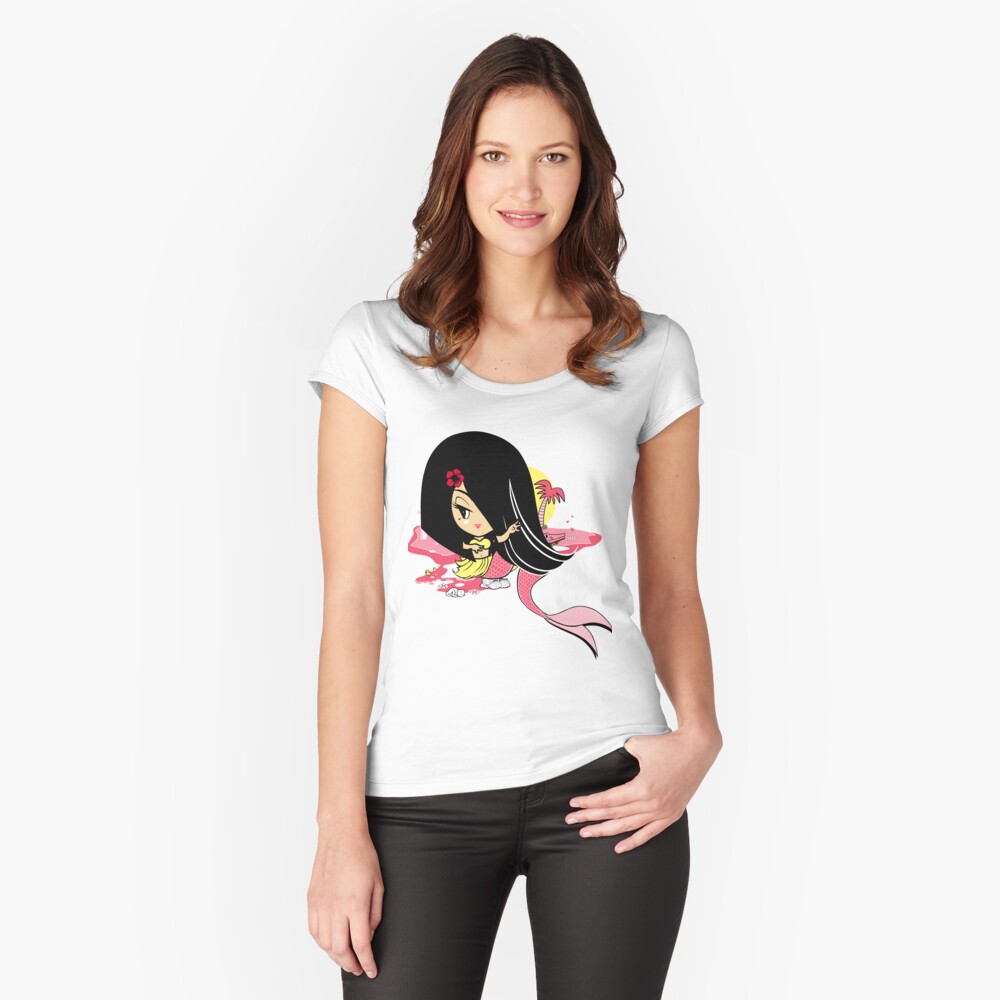 Item preview, Fitted Scoop T-Shirt designed and sold by popsho.